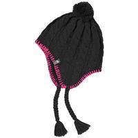 The North Face Fuzzy Earflap Beanie - Girl's - TNF Black/Pink