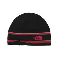 The North Face Logo Beanie - TNF Black / Rage Red