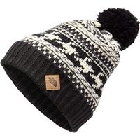 The North Face Fair Isle Beanie - Youth - Weather Black / Vintage White Multi
