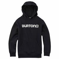 Burton Logo Horizontal Pullover Hoodie - Boy's - True Black