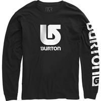 Burton Logo Vertical Fill LS Tee - Boy's - True Black