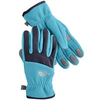 The North Face Denali Gloves - Girl's - Turquoise Blue / Deep Water Blue