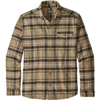 Patagonia Long Sleeve Lightweight Fjord Flannel Shirt - Men's - Tom's Place / Mojave Khaki (TPMO)