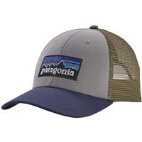 Patagonia P-6 Logo LoPro Trucker Hat - Men's - Drifter Grey w/ Dolomite Blue