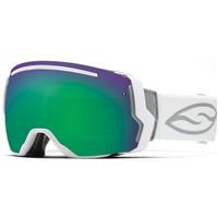Smith I/O 7 Goggle - White Frame with Green Sol-X Lens