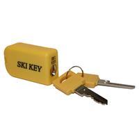 Ski Key Lock for Skis and Snowboards - Yellow