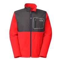 The North Face Peril Glacier Track Jacket - Boy's - Zinc Grey Heather / Fiery Red