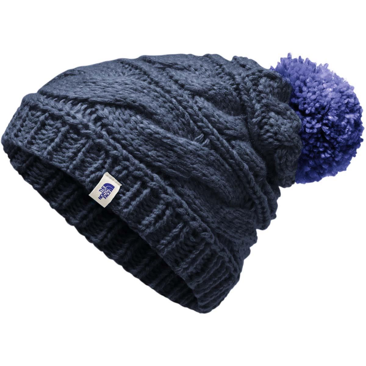 north face cable knit beanie