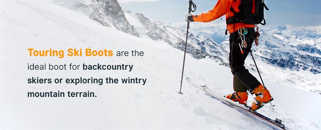 touring ski boots are ideal boots for backcountry skiers